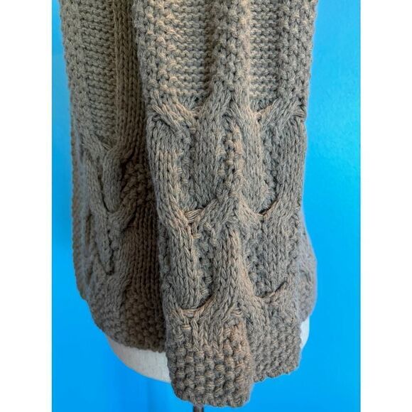 Made in ITALY Silvia Novelli NOBA Cardigan Sweater Alpaca Wool Blend L Taupe - Picture 5 of 6